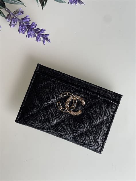 chanel small card case|chanel caviar credit card case.